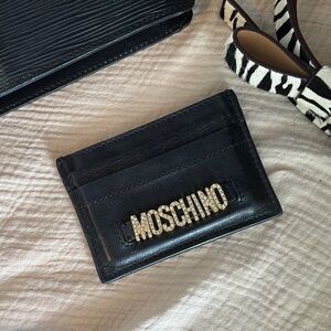 Moschino Black Card Holder